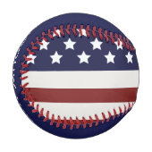 Balle De Baseball America Drapeau américain Motif américain (Devant Gauche)