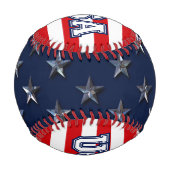 Balle De Baseball American Flag Baseball (Dos)