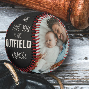 Balle De Baseball Amour à vous jusqu'au champ extérieur Photo Cuir N