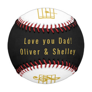 BALLE DE BASEBALL AMOUR DE MUSIQUE PAD CADEAUX NOTES DE MUSIQUE D.A.
