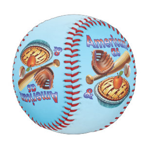 Balle De Baseball Amusant américain comme Baseball & Pomme Pie