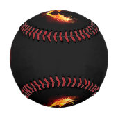 Balle De Baseball Angel Fire Heart with Wings (Dos)
