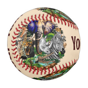 Balle De Baseball Animaux sauvages de la Savane africaine
