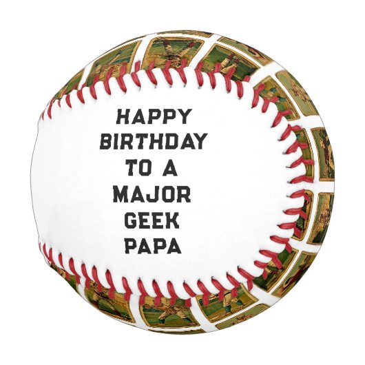 Balle De Baseball Anniversaire personnalisé (Dos Gauche)