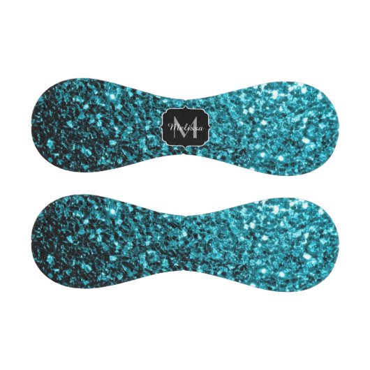 Balle De Baseball Aqua bleu faux parties scintillant scintille nom d (Panneaux)