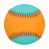 Balle De Baseball Aqua et Orange Baseball (Dos)