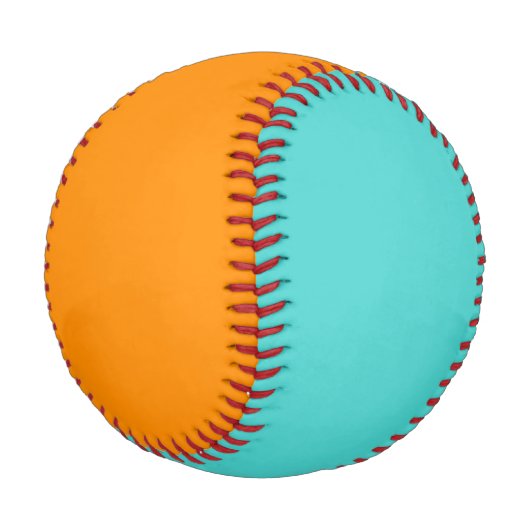 Balle De Baseball Aqua et Orange Baseball (Angle)