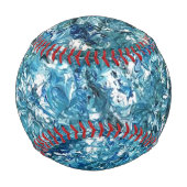 Balle De Baseball Aqua Swirl Baseball (Devant)