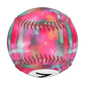 Balle De Baseball Aquarelle abstraite peinte (Dos)