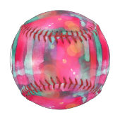 Balle De Baseball Aquarelle abstraite peinte (Devant)