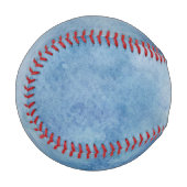 Balle De Baseball Aquarelle bleue Texture (Devant Gauche)