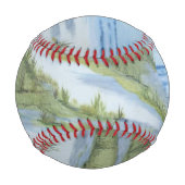 Balle De Baseball Aquarelle de plage (Dos)