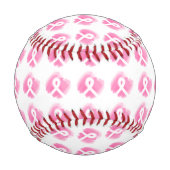 Balle De Baseball Aquarelle du ruban de sensibilisation au cancer du (Dos)