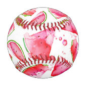 Balle De Baseball Aquarelle Pastèque 1 (Dos)