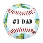 Balle De Baseball Aquarelle Rainbow Trout Basball (Dos)