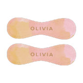 Balle De Baseball Aquarelle rose et or Peinture Abstraite (Panneaux)