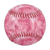 Balle De Baseball Aquarelle rose Rose or (Devant)