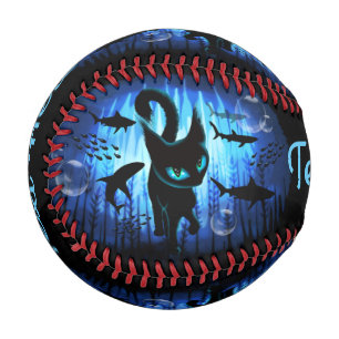 Balle De Baseball Aquaticat - Chat surréaliste en Imaginaire profond