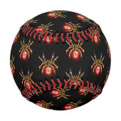 Balle De Baseball Araignée en vapeur noire (Dos)