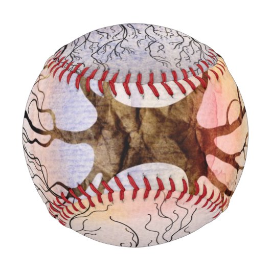 Balle De Baseball Arbre contre le ciel (Devant)