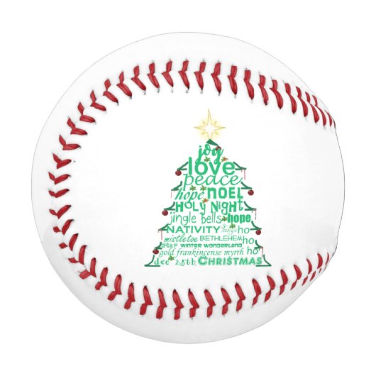 Balle De Baseball Arbre de Noël (Devant Gauche)