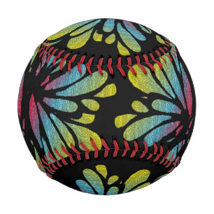 Balle De Baseball Arc-en-ciel Abstrait