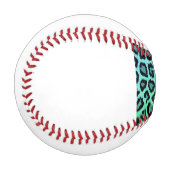 Balle De Baseball arc-en-ciel léopard fond (Devant Gauche)