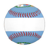 Balle De Baseball Argentine Drapeau et blason Patriotique (Devant)