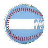 Balle De Baseball Argentine Drapeau et blason Patriotique (Devant Gauche)