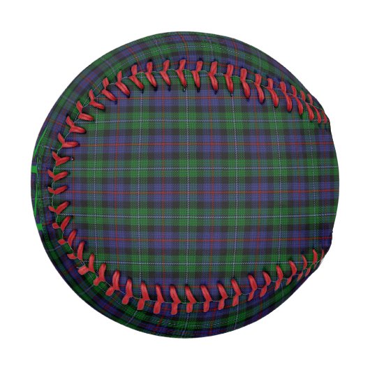 Balle De Baseball Argyll District Tartan avec monogramme / initiales (Devant Gauche)