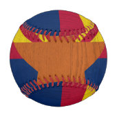 Balle De Baseball Arizona Drapeau Starburst (Dos)