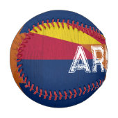Balle De Baseball Arizona Drapeau Starburst (Devant Gauche)