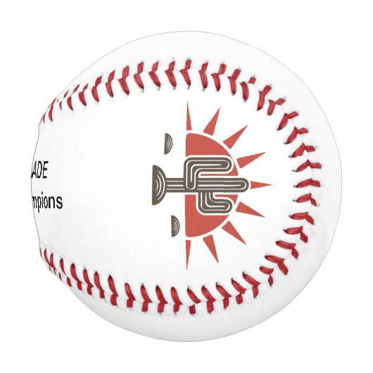 Balle De Baseball Arizona Shade World Champs Team Logo de baseball (Devant Droite)