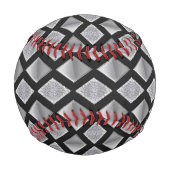 Balle De Baseball Arlequin Diamonds Arrière - plan personnalisable (Devant)
