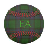 Balle De Baseball Armstrong Official Clan Tartan avec vos initiales (Dos)