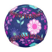 Balle De Baseball Arrière - plan à motif floral mignon (Dos)