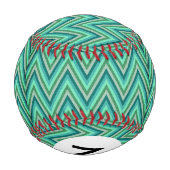 Balle De Baseball Arrière - plan à rayures Monogram Zig Zag (Dos)
