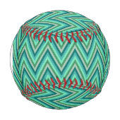 Balle De Baseball Arrière - plan à rayures Monogram Zig Zag (Devant)