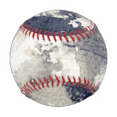 Balle De Baseball Arrière - plan Abstrait. Aquarelle, encre (Dos)