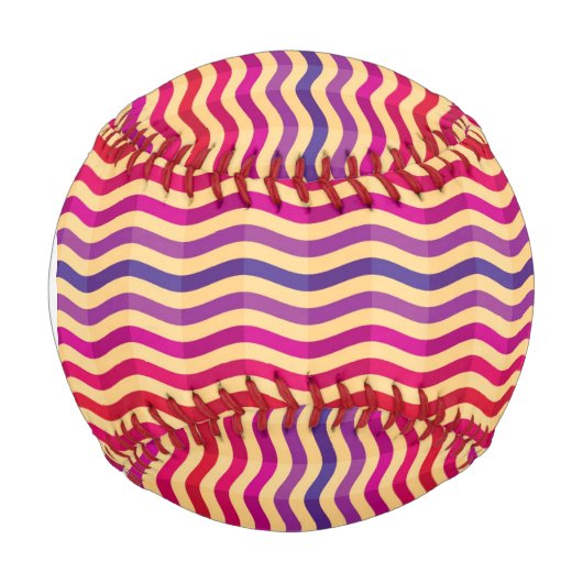 Balle De Baseball Arrière - plan avec rayures dans rétro 3 (Devant)