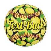 Balle De Baseball Arrière - plan citron (Dos)