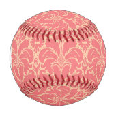 Balle De Baseball Arrière - plan damassé de style baroque (Devant)