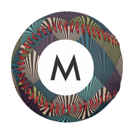 Balle De Baseball Arrière - plan d'art Monogram Pop (Devant Gauche)