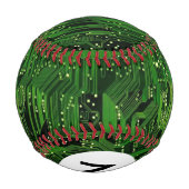 Balle De Baseball Arrière - plan de carte de circuit Monogram (Dos)