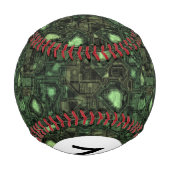 Balle De Baseball Arrière - plan de circuit informatique monogramme (Dos)