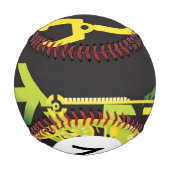 Balle De Baseball Arrière - plan de demi-teinte technique Monogramme (Dos)