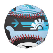 Balle De Baseball Arrière - plan de demi-teinte technique Monogramme (Dos)