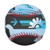 Balle De Baseball Arrière - plan de demi-teinte technique Monogramme (Devant)