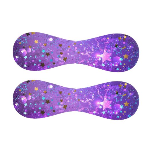 Balle De Baseball Arrière - plan de feuille violet avec étoiles (Panneaux)