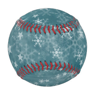 Balle De Baseball Arrière - plan de flocon d'hiver